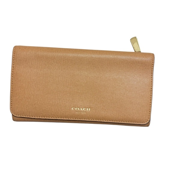 Coach Tan Leather Wallet - Picture 1 of 7